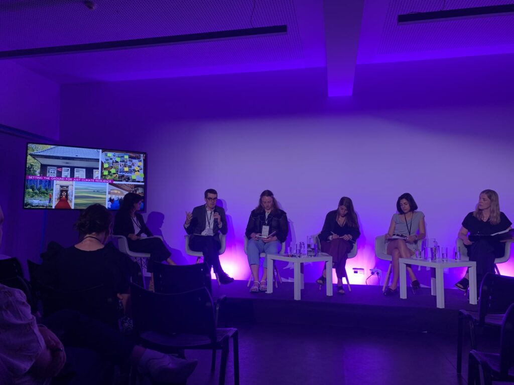 Speakers discuss inclusive decision-making for just climate adaptation at EURESFO 2026
